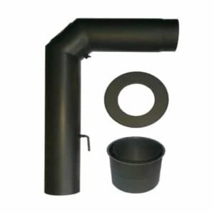 Ofenrohrset schwarz 120mm